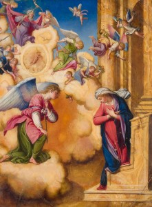 Orazio Gentileschi, Annunciation, oil on alabaster, 50 x 39 cm, sold by Schuler Auction House for 650.000 CHF